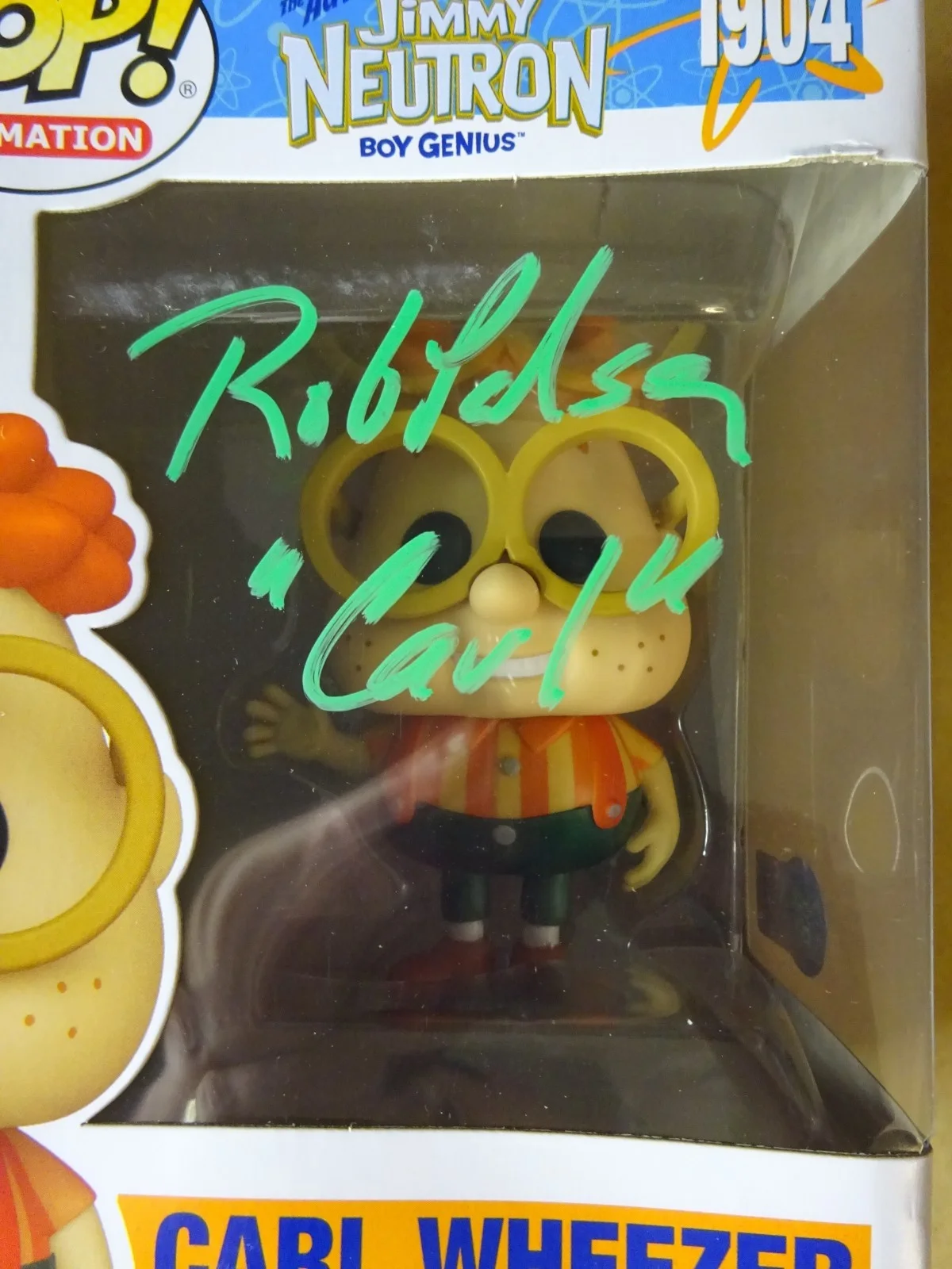 Rob Paulsen — Signed Rob Paulsen Autographed Carl Wheezer Jimmy Neutron Funko Pop Beckett COA, image 3