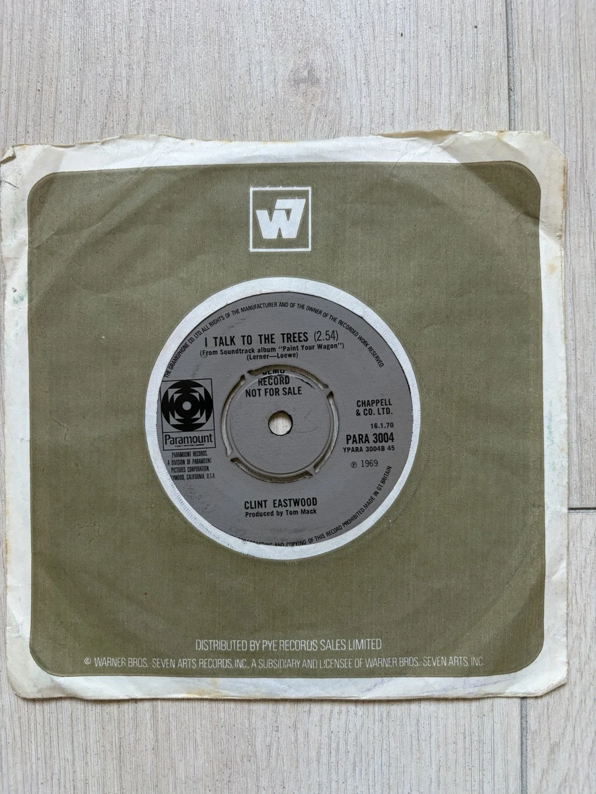 Lee Marvin Wand’rin Star & Clint Eastwood I talk to the trees UK promo/demo rare, изображение 2