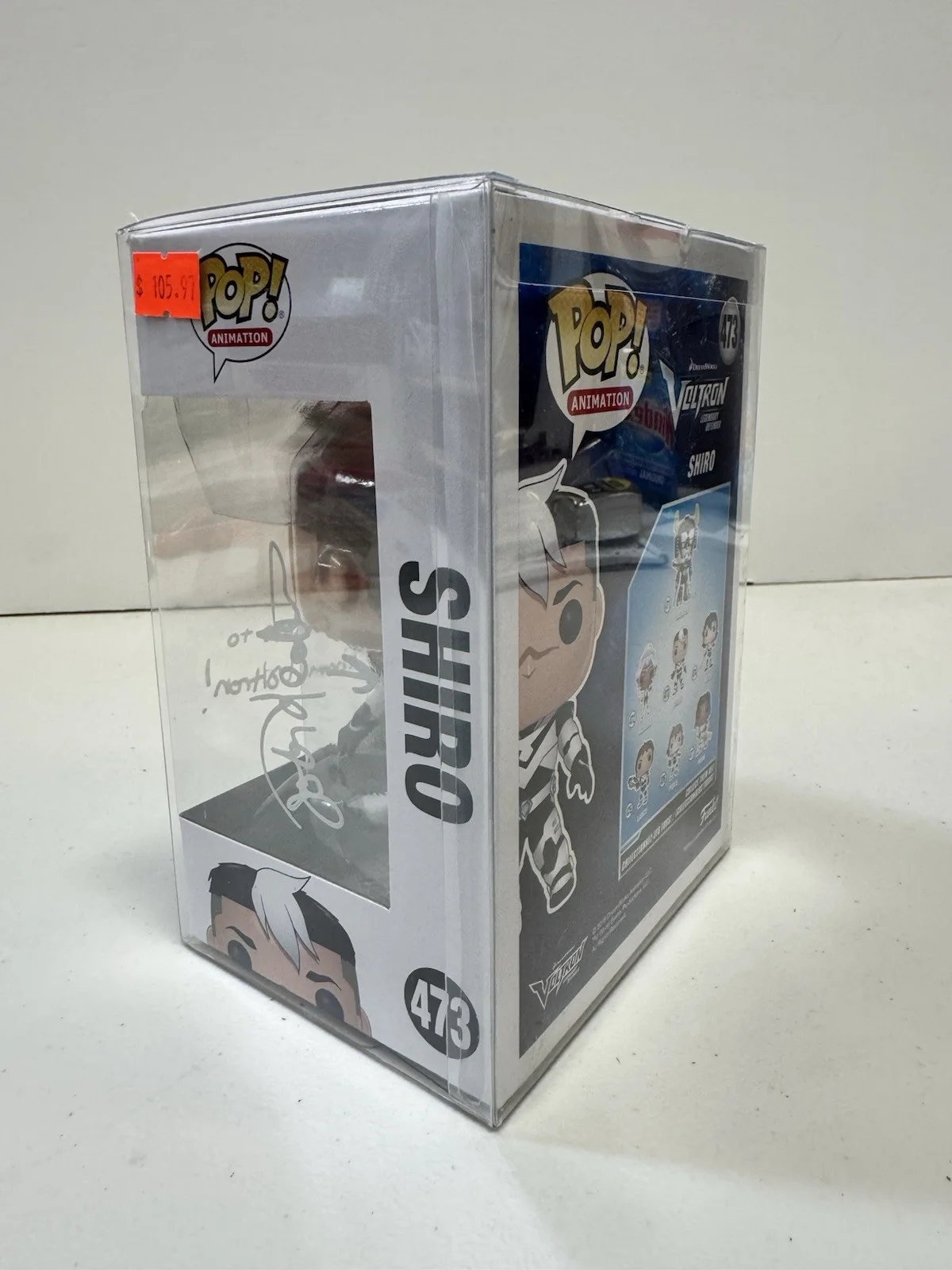 Josh Keaton — Funko Pop Dreamworks Voltron Shiro 473 Signed By Josh Keaton NEW, изображение 3