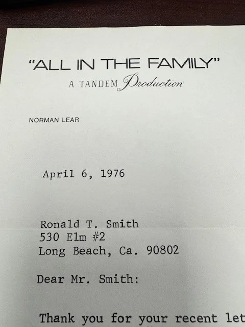 Norman Lear — Letter from Television Producer Norman Lear, April 6, 1976. All in the Family, изображение 3