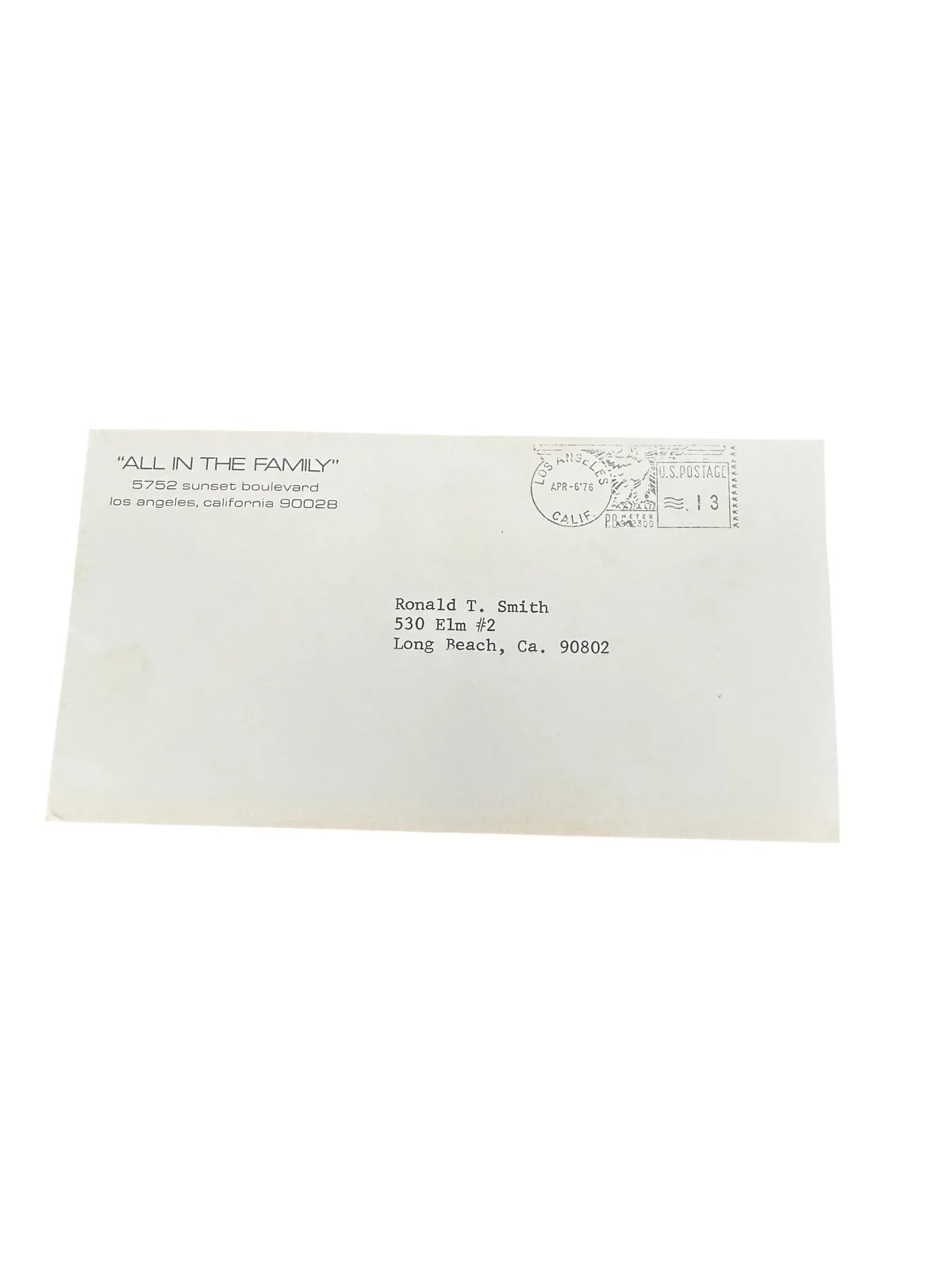 Norman Lear — Letter from Television Producer Norman Lear, April 6, 1976. All in the Family, изображение 4