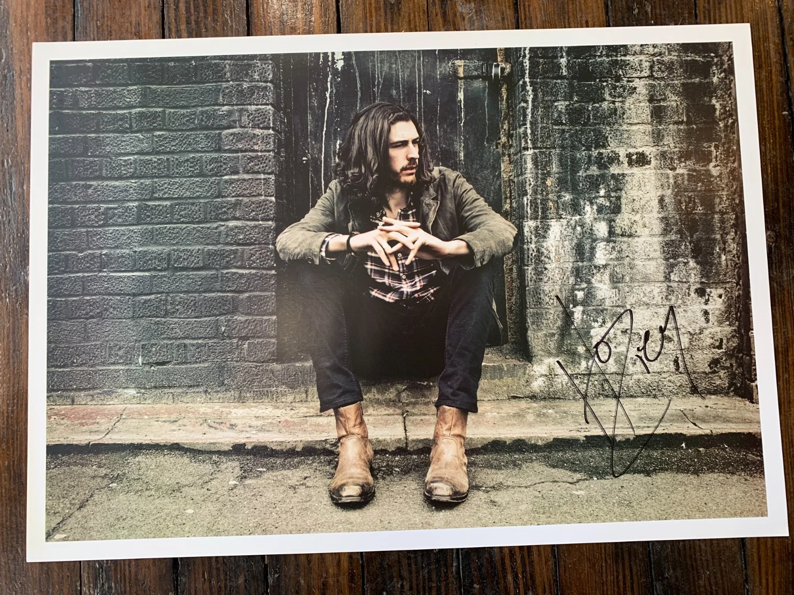Framed Hozier Signed Autographed Photo Poster Nicely Framed 22" x 16", image 3