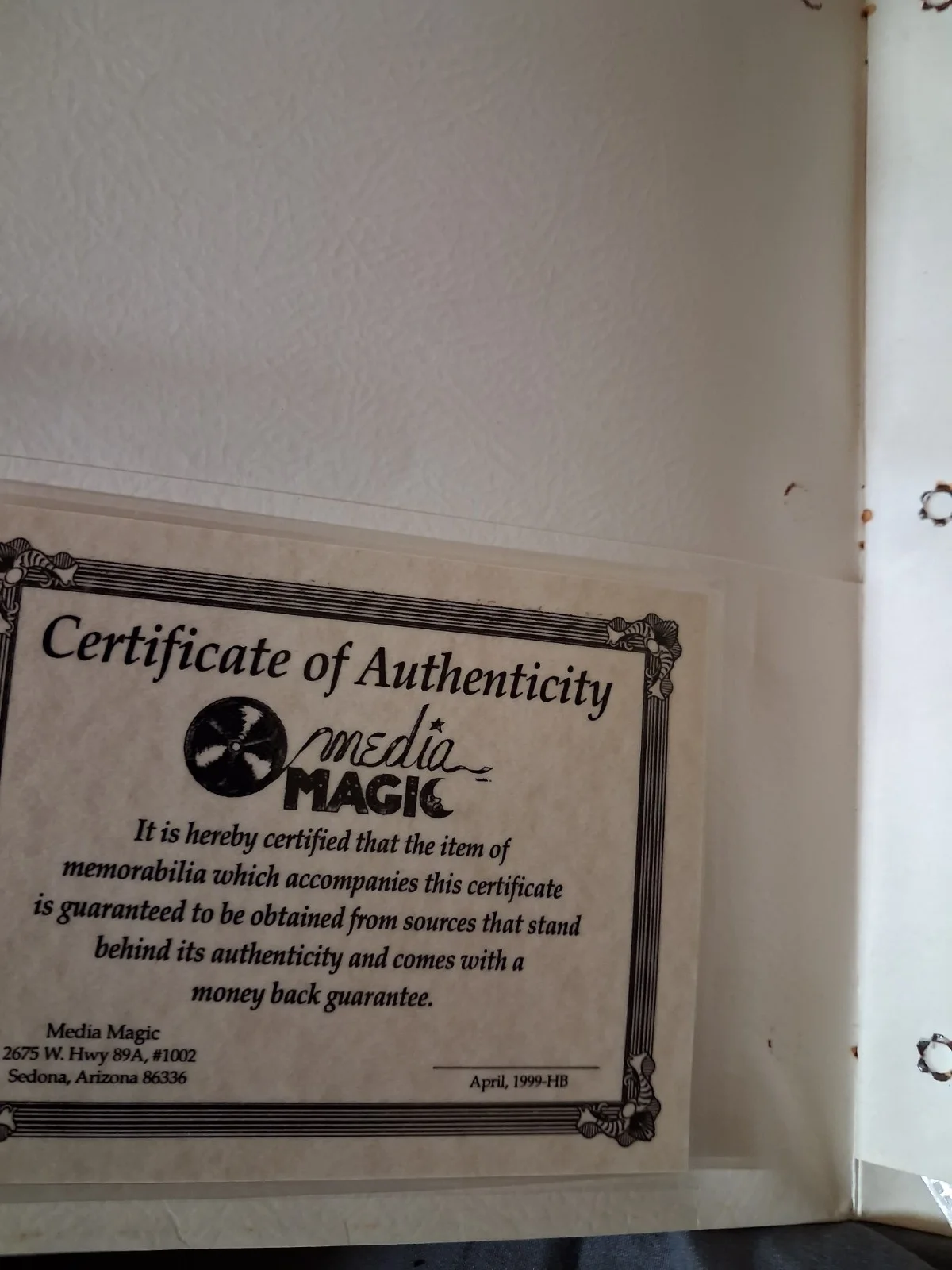 Media Magic Original Autographed Movie Photograph with Certificate of Authentic…, image 2