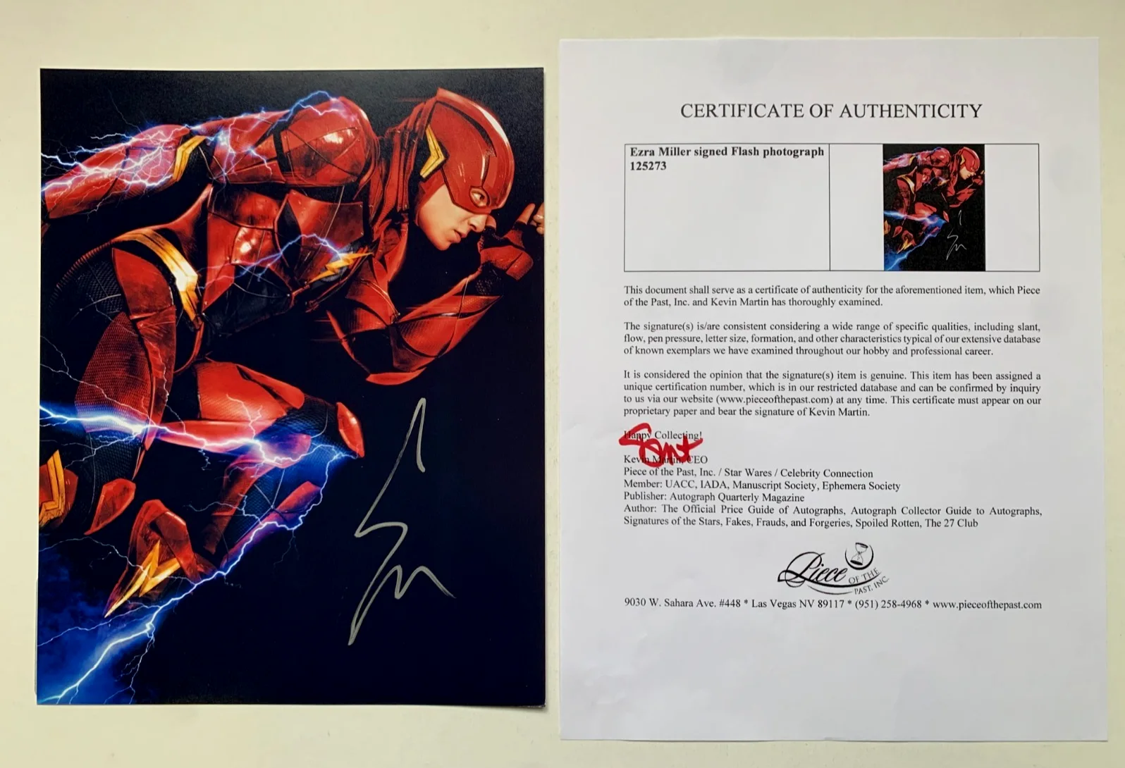 Ezra Miller — EZRA MILLER "Flash" signed photo, with COA, 8x10, image 3