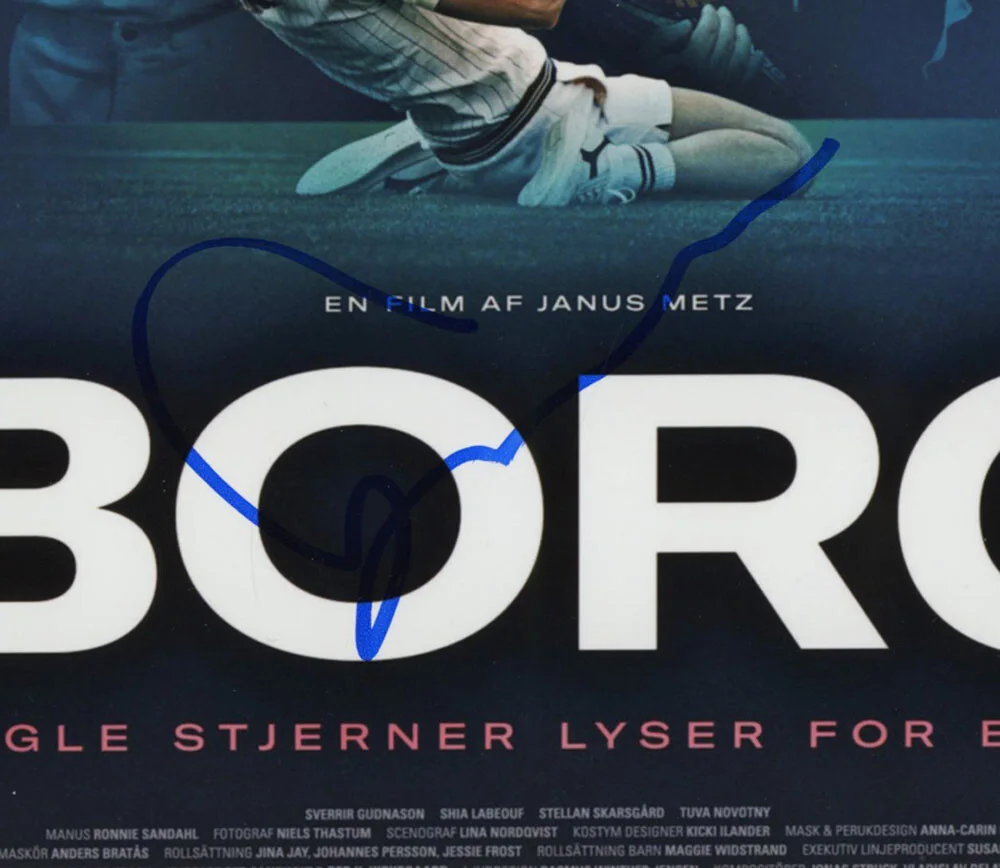 SVERRIR GUDNASON — Sverrir Gudnason signed "BORG VS McENROE" 8x10 Photo a PROOF Bjorn ACOA COA, image 4