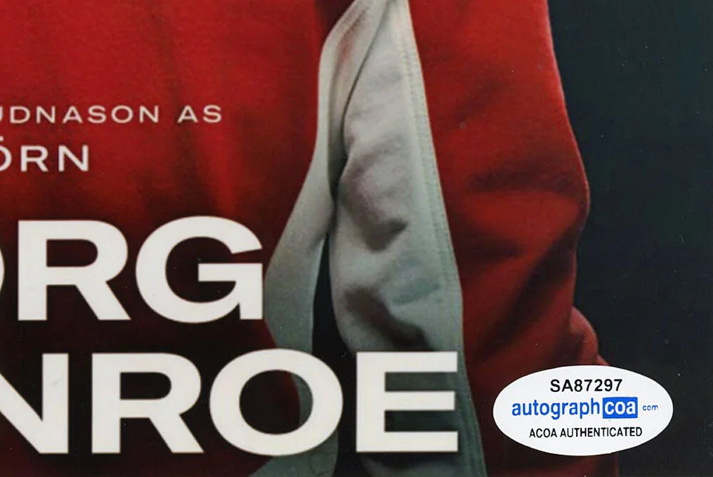 SVERRIR GUDNASON — Sverrir Gudnason signed "BORG VS McENROE" 8x10 Photo b PROOF Bjorn ACOA COA, image 5