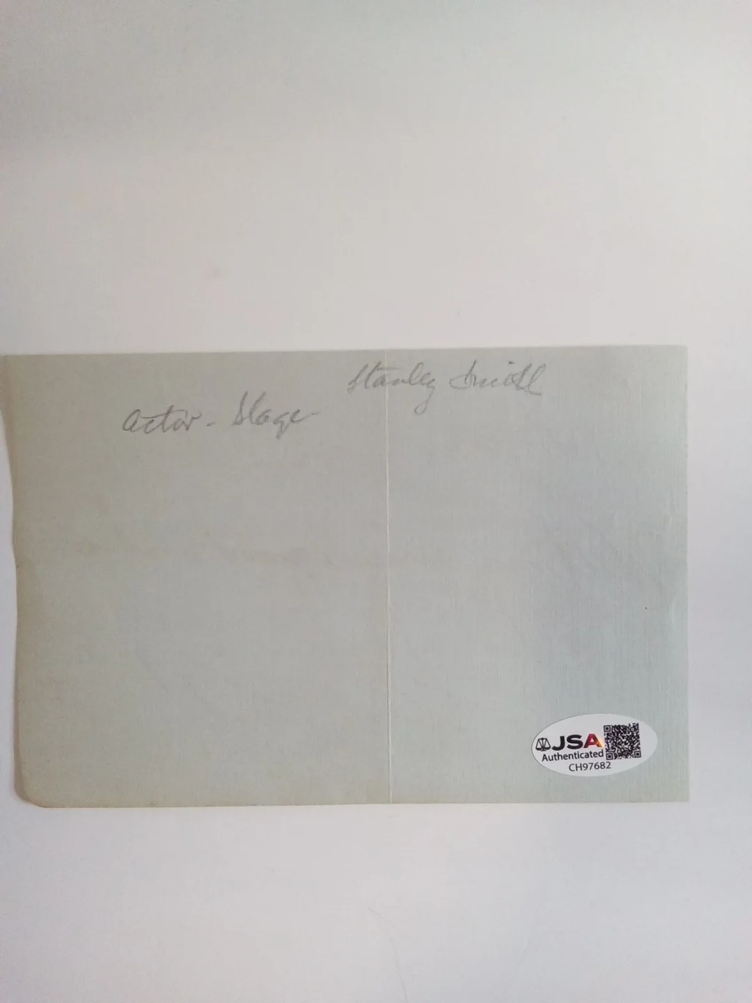 Stanley Smith Signed Paper Cut Clara Bow Co-Star 1930 JSA, image 3