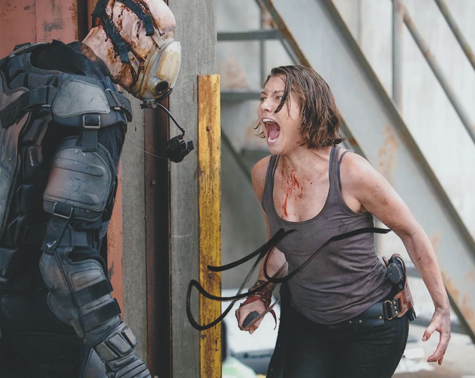 LAUREN COHAN — LAUREN COHAN THE WALKING DEAD SIGNED 10X8 COLOR PHOTO AUTOGRAPH MAGGIE GREENE