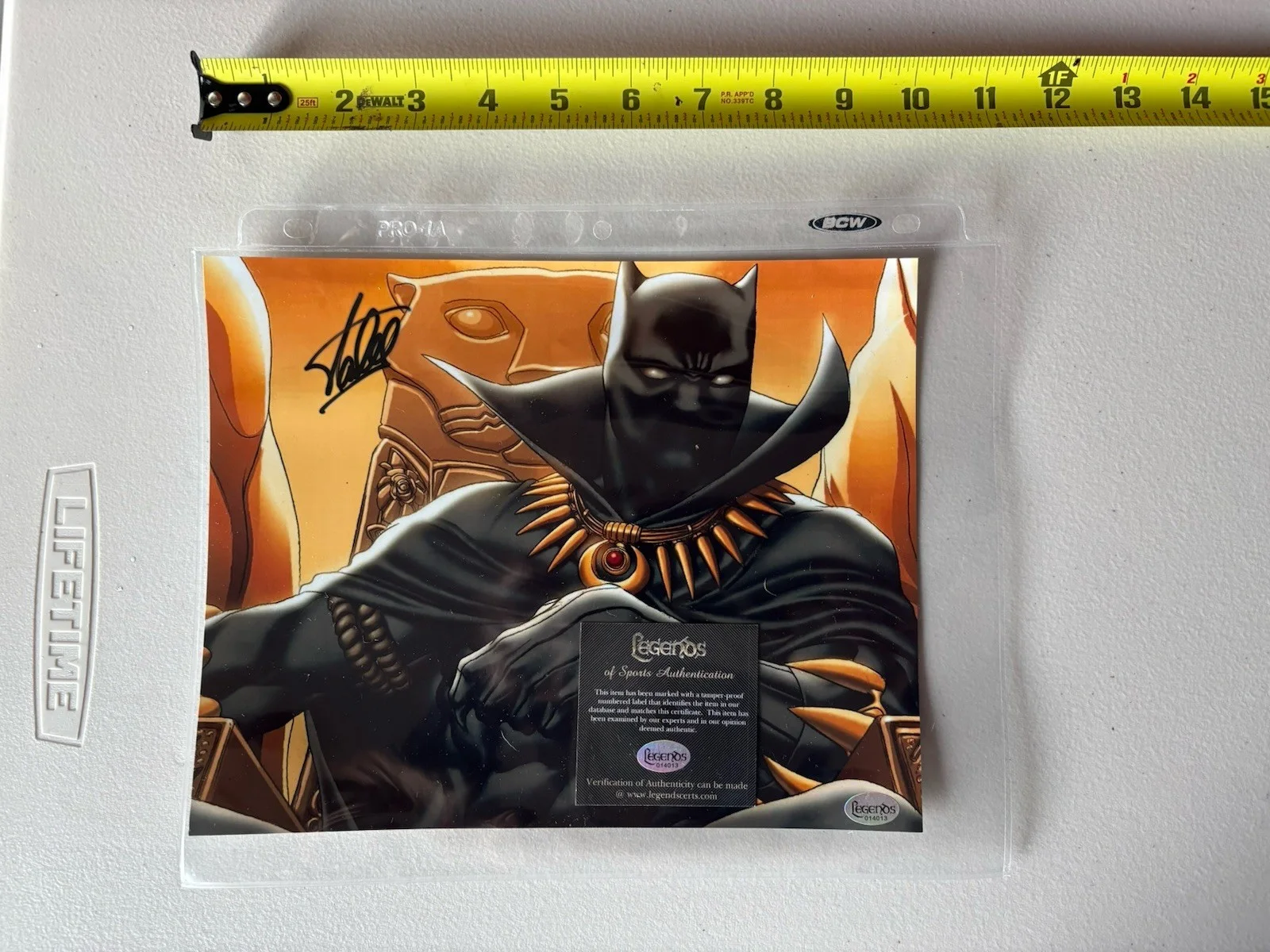Stan Lee — Stan Lee Autographed Signed Black Panther 8 x 10 Photo Legends COA 013