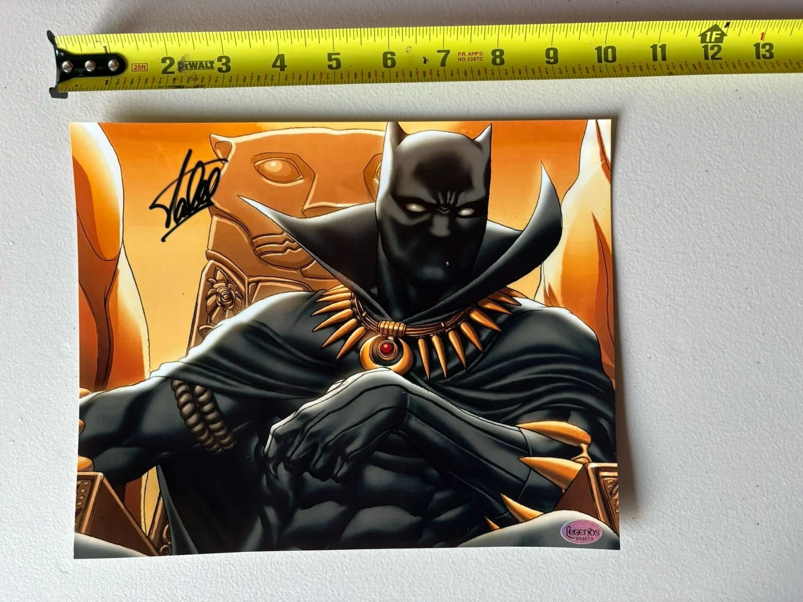 Stan Lee — Stan Lee Autographed Signed Black Panther 8 x 10 Photo Legends COA 013, изображение 2