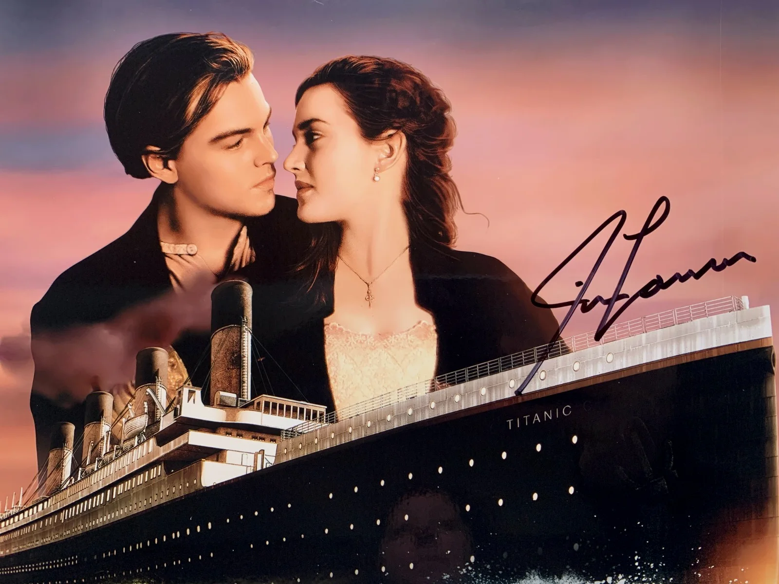 James Cameron — Director JAMES CAMERON signed TITANIC movie photo, with COA, 8x10, изображение 4
