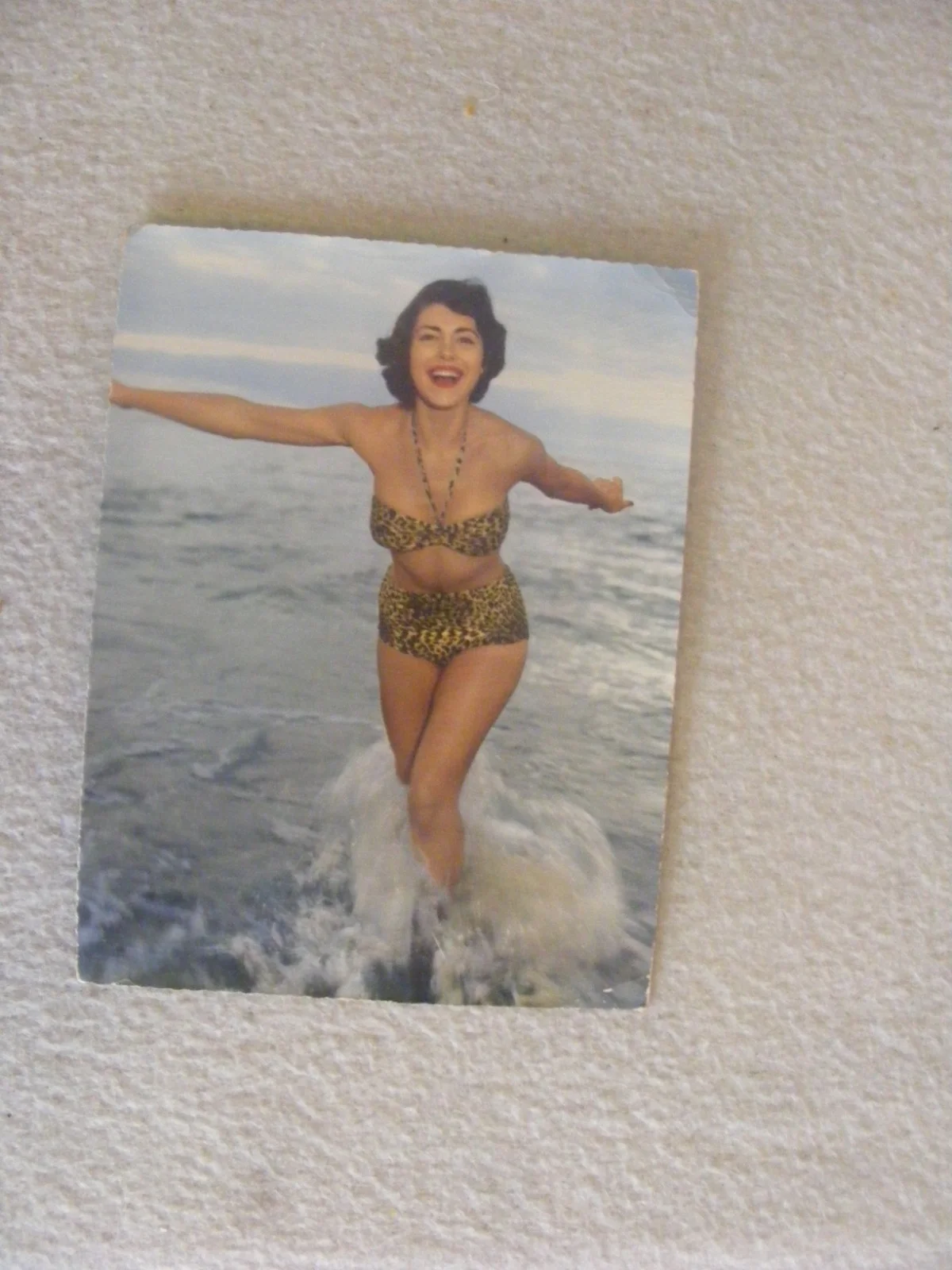 large italian glamour postcard gm milano 1950s original, изображение 5