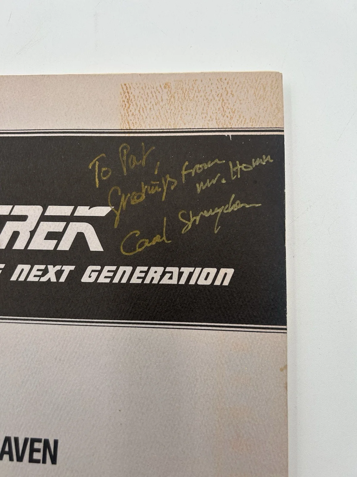 Carel Struycken — CAREL STRUYCKEN Signed STAR TREK HAVEN Vintage Script, AUTHENTIC Autograph, image 2