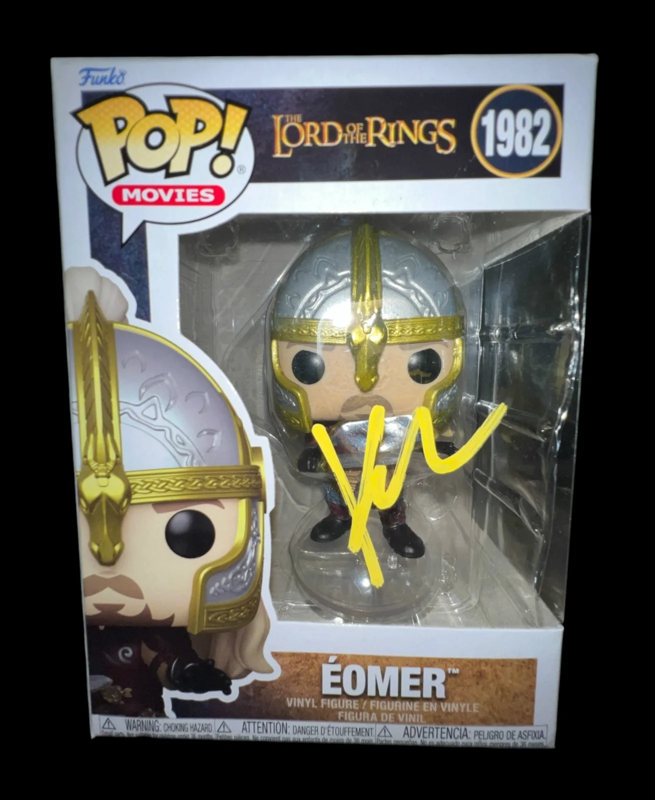 Karl Urban — KARL URBAN SIGNED EOMER FUNKO POP 1982 LORD OF THE RINGS AUTOGRAPH PROOF 2