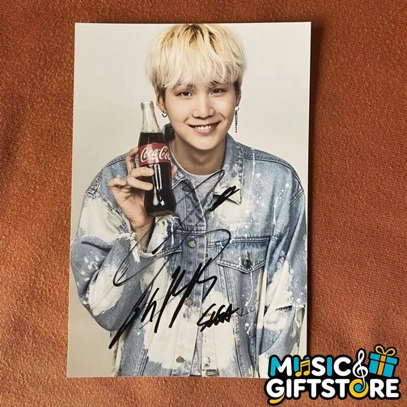 Pre-owned BTS JK JUNG KOOK V SUGA JIN JIMIN Autographed Signed Photo K-POP #MUGS, изображение 3