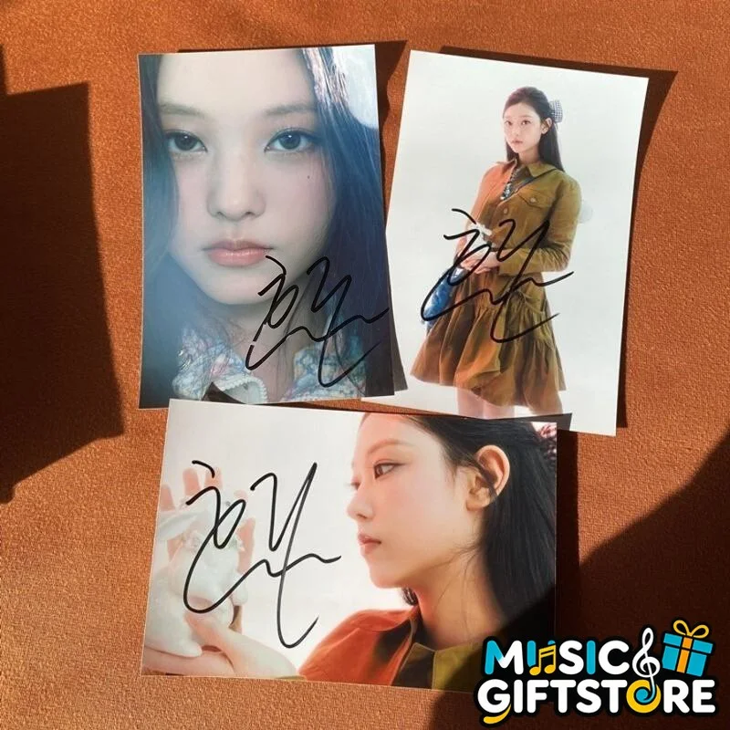 NEWJEANS HAERIN Autographed Signed Photo K-POP Collection 4*6 2023 #MUGS, изображение 2