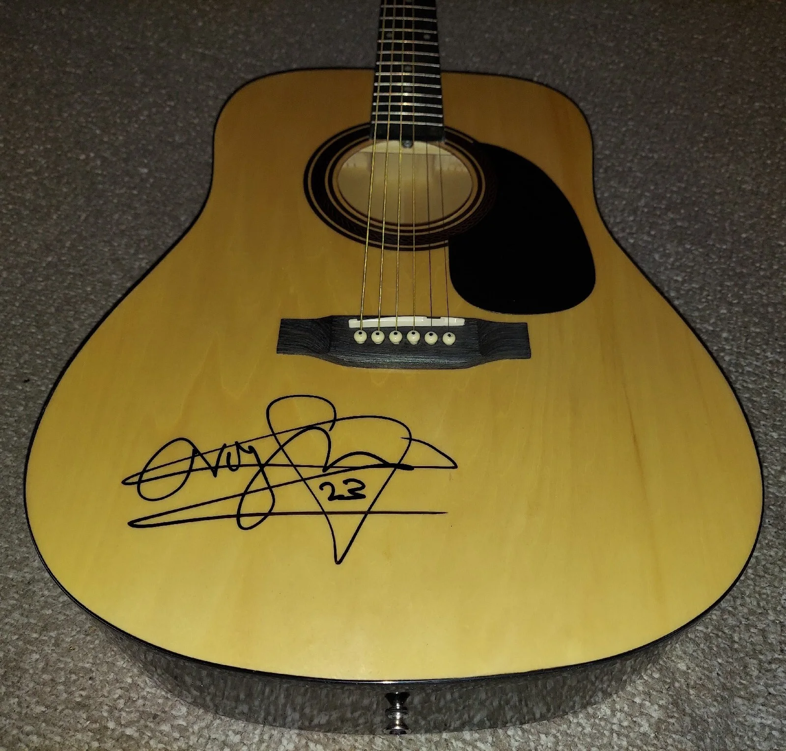 VILLE VALO VV HIM H.I.M. Signed ACOUSTIC GUITAR COA JSA CERTIFIED #YY61061, изображение 2