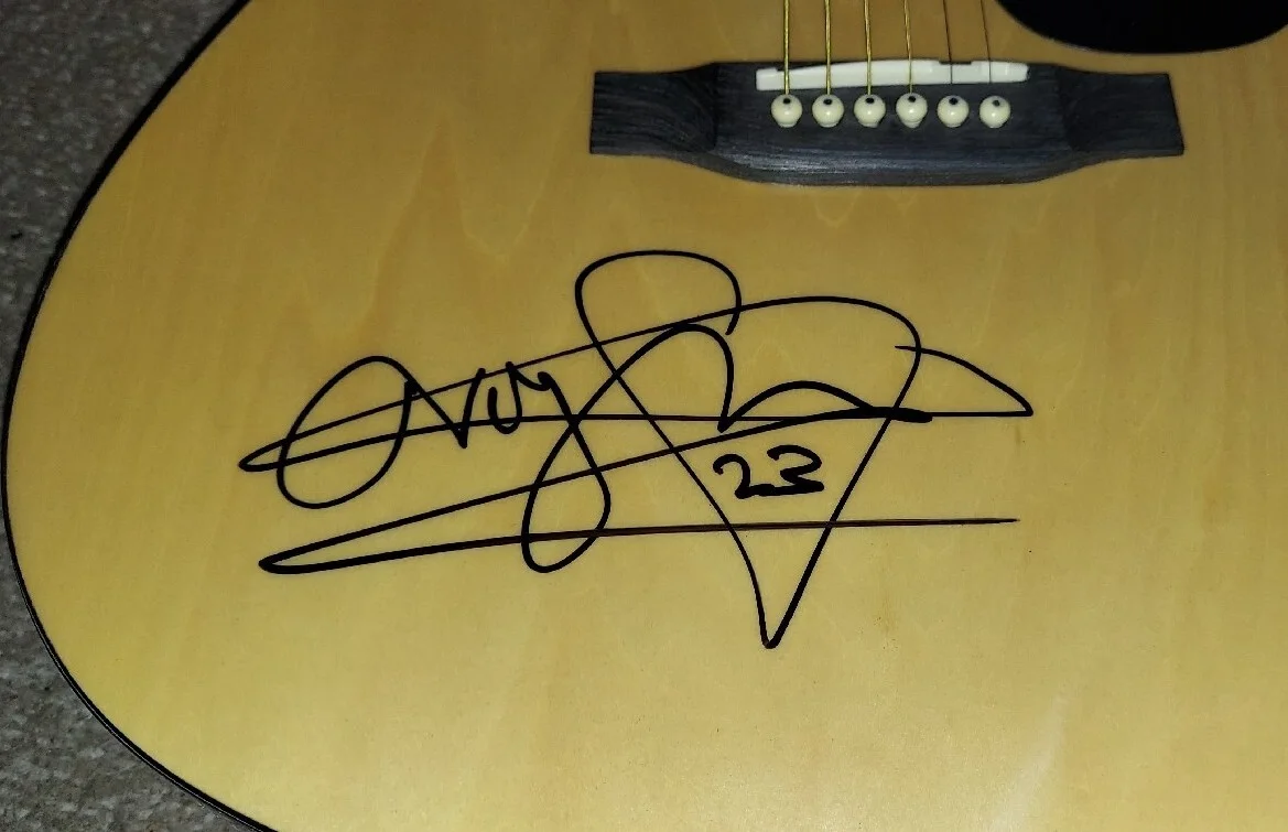 VILLE VALO VV HIM H.I.M. Signed ACOUSTIC GUITAR COA JSA CERTIFIED #YY61061, изображение 3