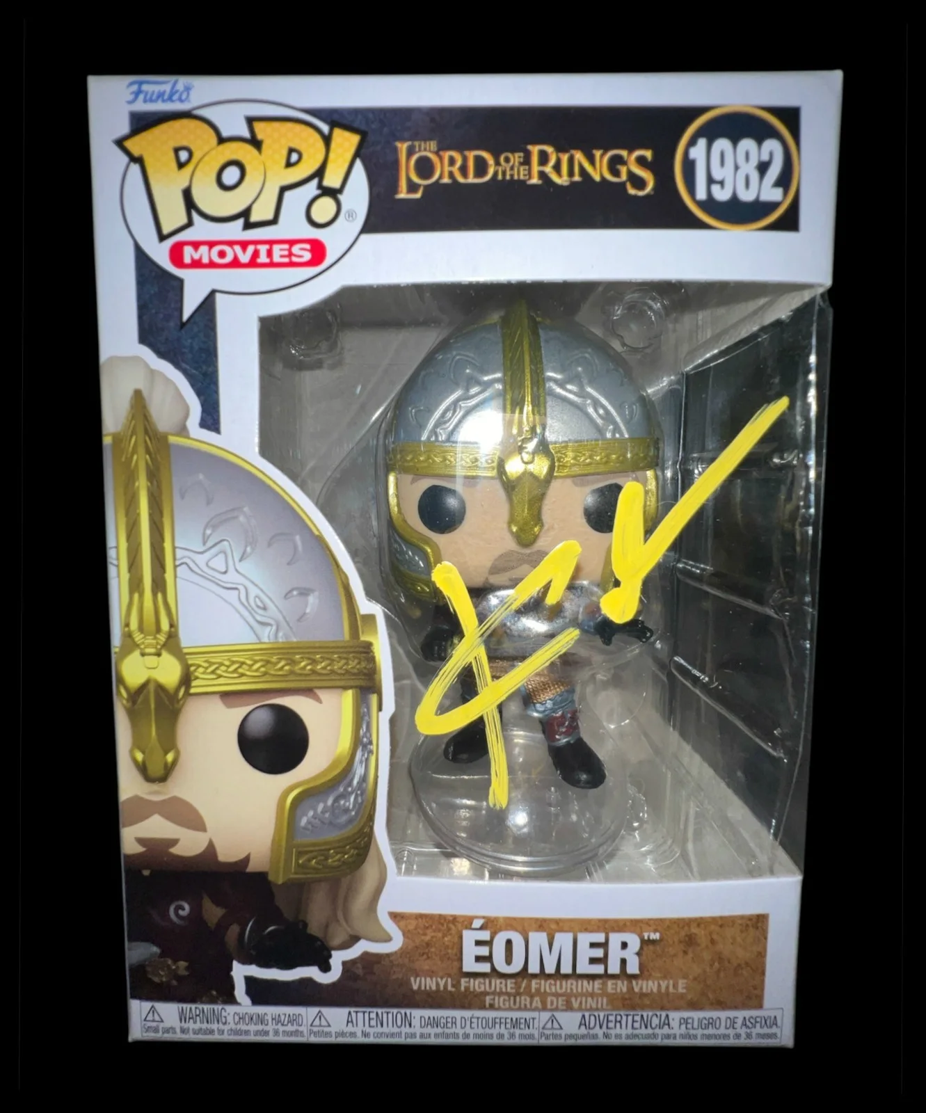 Karl Urban — KARL URBAN SIGNED EOMER FUNKO POP 1982 LORD OF THE RINGS AUTOGRAPH PROOF 1