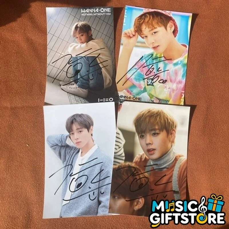 WANNA ONE PARK JI HOON Autographed Signed Photo 4*6 K-POP COLLECTION 2022 #MUGS, изображение 2