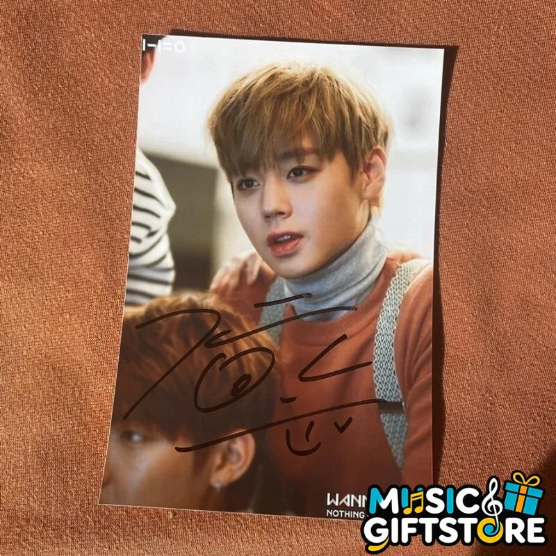 WANNA ONE PARK JI HOON Autographed Signed Photo 4*6 K-POP COLLECTION 2022 #MUGS, изображение 4