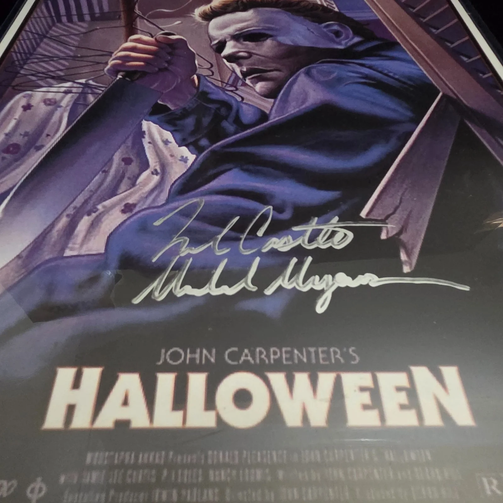 Halloween 1978: Micheal Myers Nick Castle Signed 11x17 Art Poster XSP, image 2