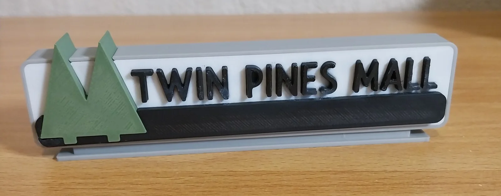 Back to the Future Twin Pine Mall Sign - 3D Printed Raw Print, image 2