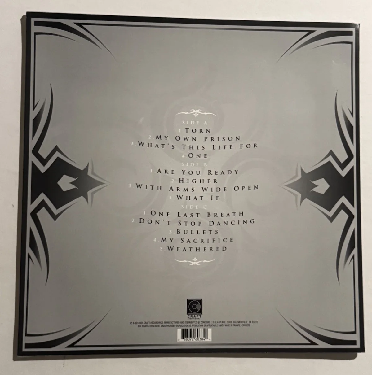 CREED FULL BAND SIGNED LP VINYL RECORD ALBUM AUTOGRAPHED SCOTT STAPP RARE COA, изображение 2