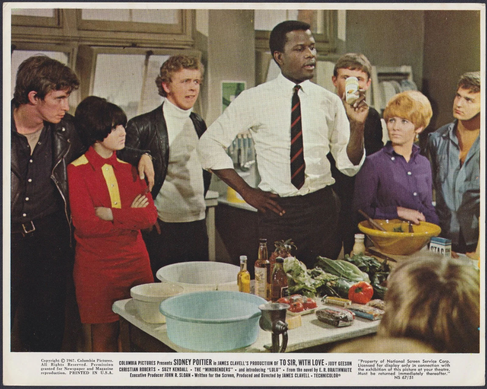To Sir With Love 10x ORIGINAL UK FOH Lobby Cards Sidney Poitier Judy Geeson Lulu, изображение 2