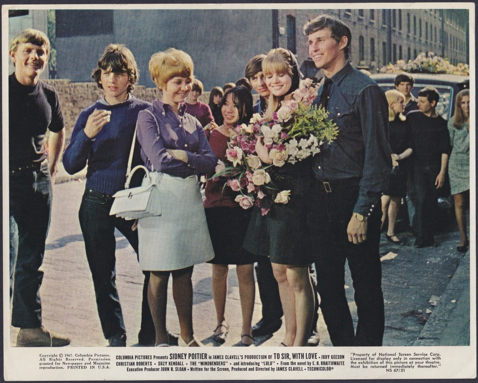 To Sir With Love 10x ORIGINAL UK FOH Lobby Cards Sidney Poitier Judy Geeson Lulu, изображение 3