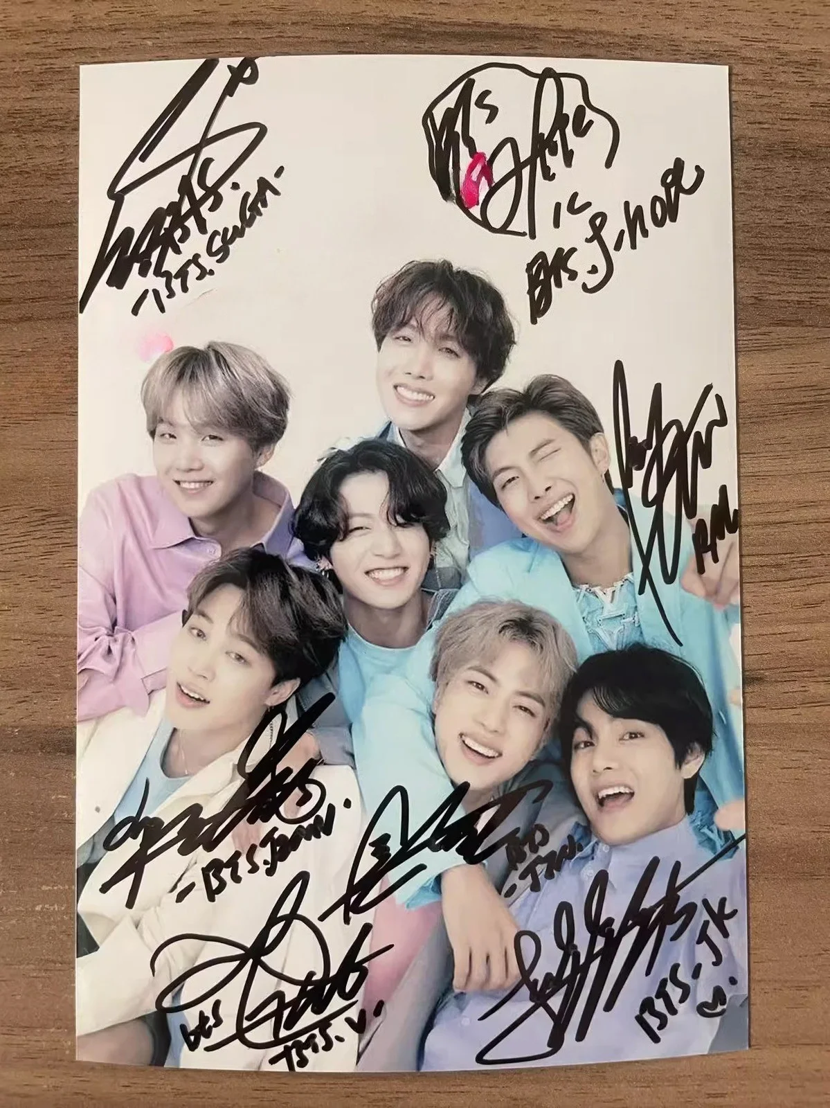 BTS — 2024 BTS Autographs 4*6 Hand Signed Autographed Photo Fans Gift_RARE PHOTO