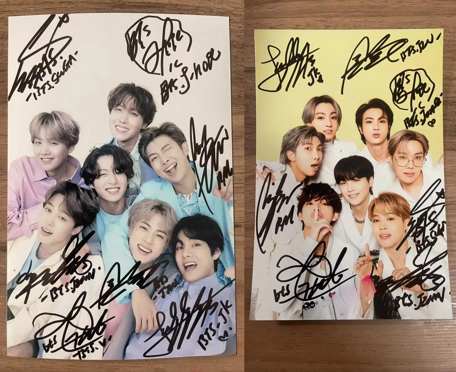 BTS — 2024 BTS Autographs 4*6 Hand Signed Autographed Photo Fans Gift_RARE PHOTO, изображение 2
