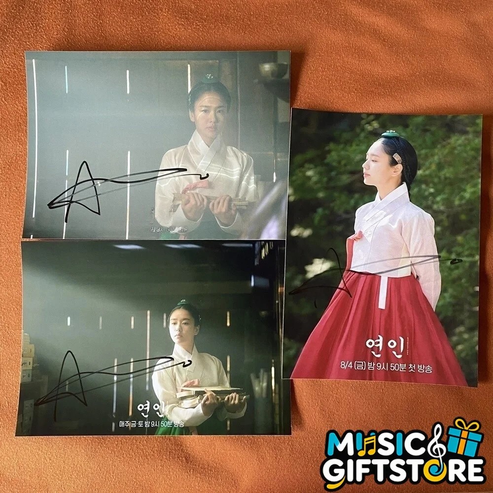 My Dearest Ahn Eun Jin Autographed Signed Photo K-POP Collection 4*6 2023C #MUGS, изображение 2