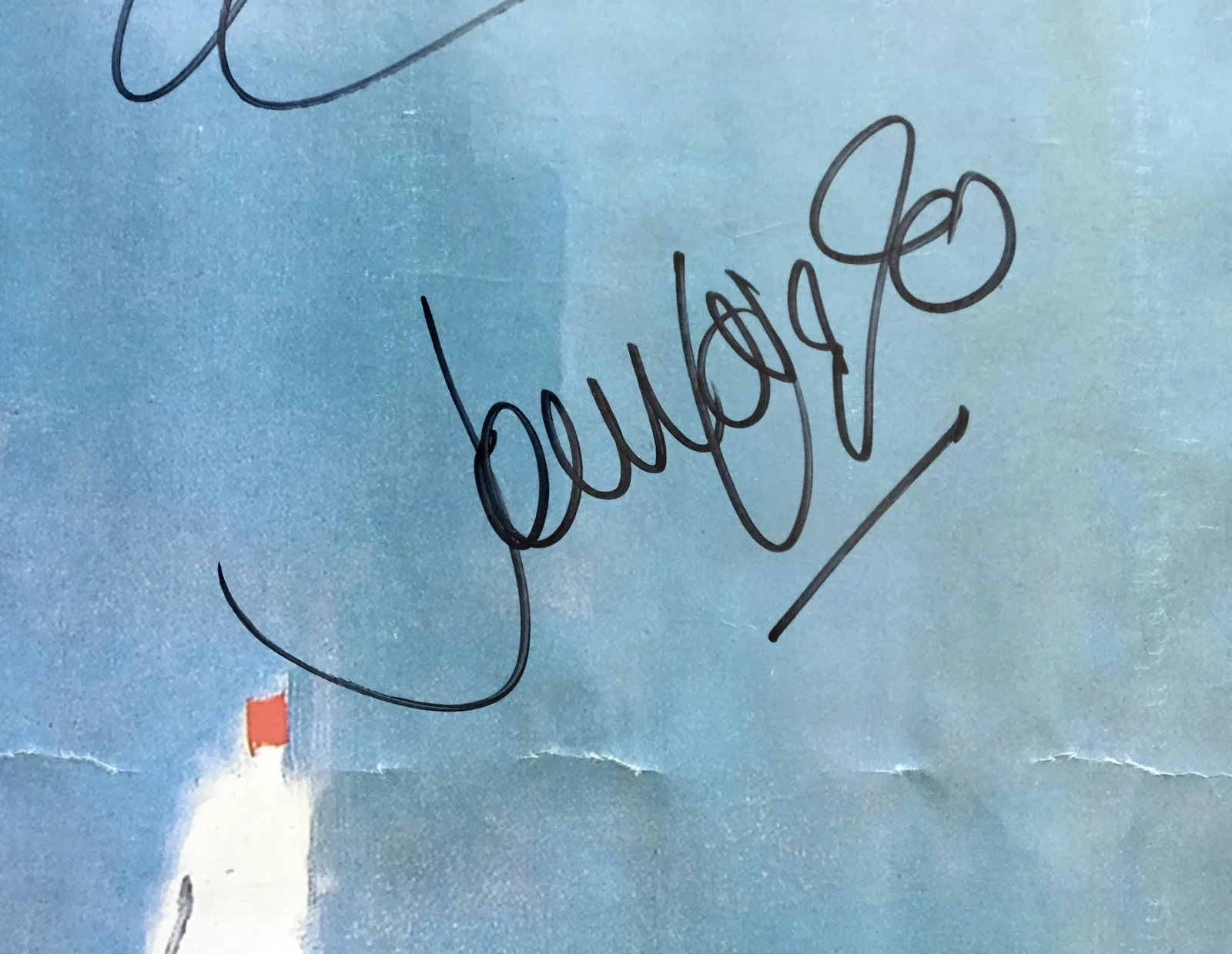 RARE 3 Signed Autograph Moody Blue Sur La Mer Album Promo Poster, изображение 3