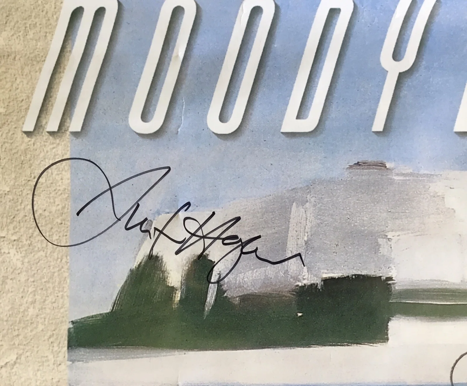 RARE 3 Signed Autograph Moody Blue Sur La Mer Album Promo Poster, изображение 5