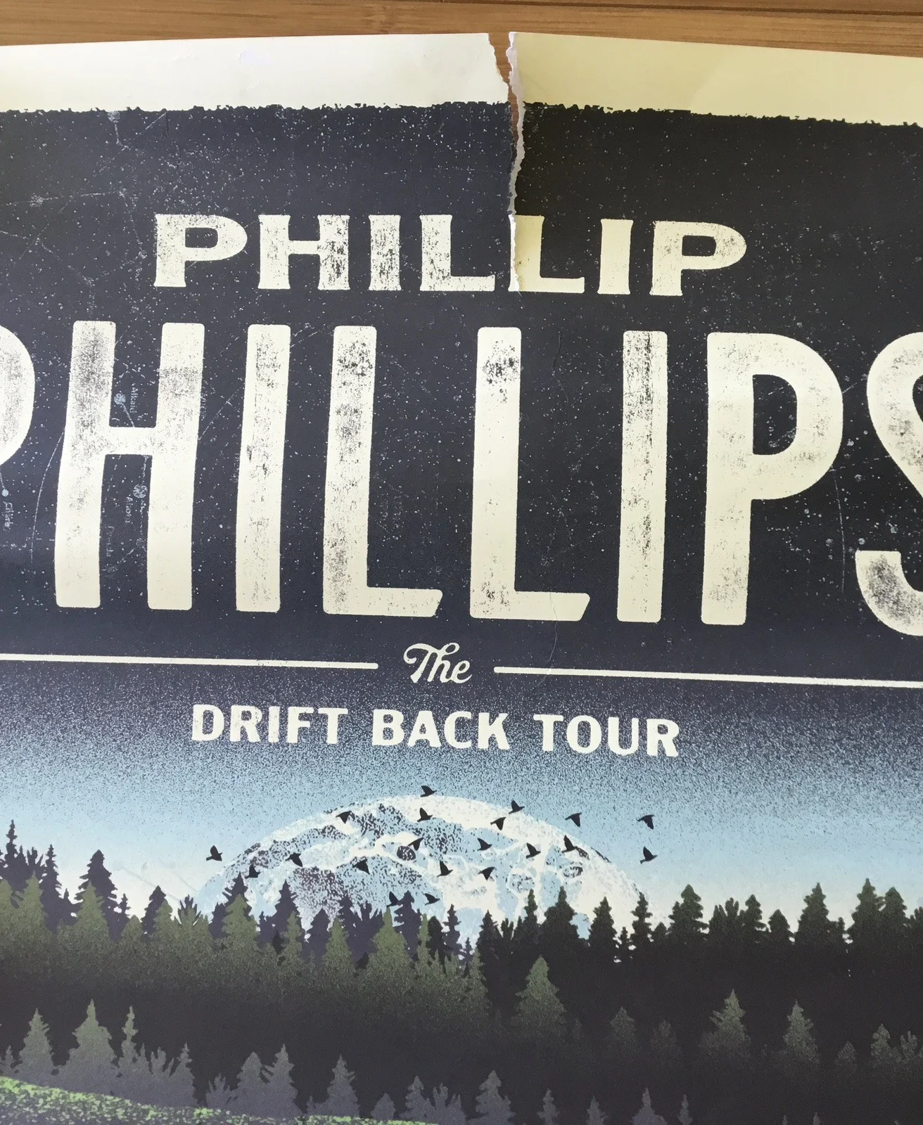 RARE Signed Phillip The Drift Back Tour Poster, image 3