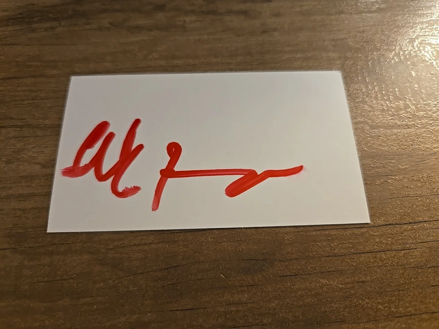 Christmas Vacation Alexander Folk Signed Card, image 2