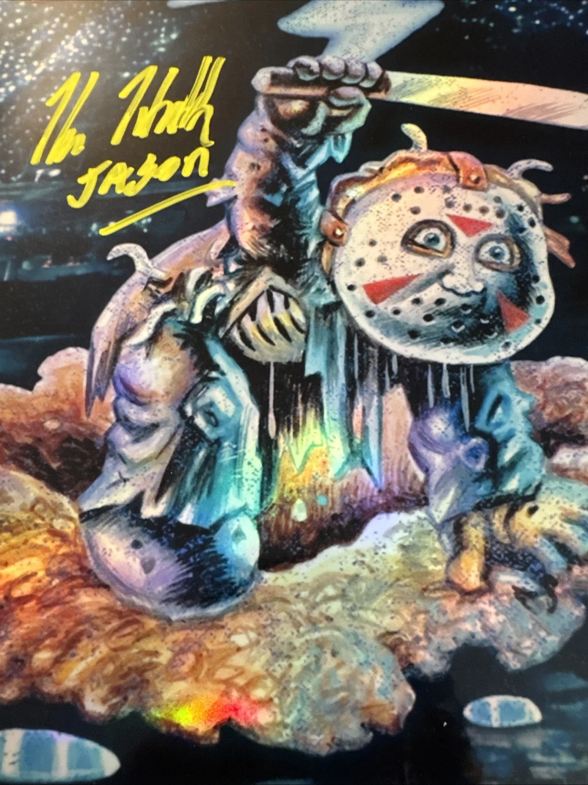 Kane Hodder — GPK Kane Hodder signed 8.5x11 Friday the 13th Jason Camp Crystal Jake JSA, изображение 4