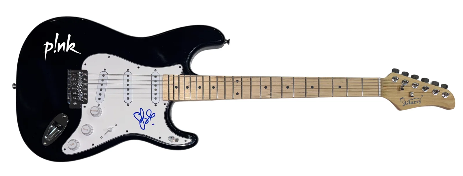 P!NK Pink Signed Autograph Electric Guitar Alecia Moore Missundaztood BAS COA, изображение 2