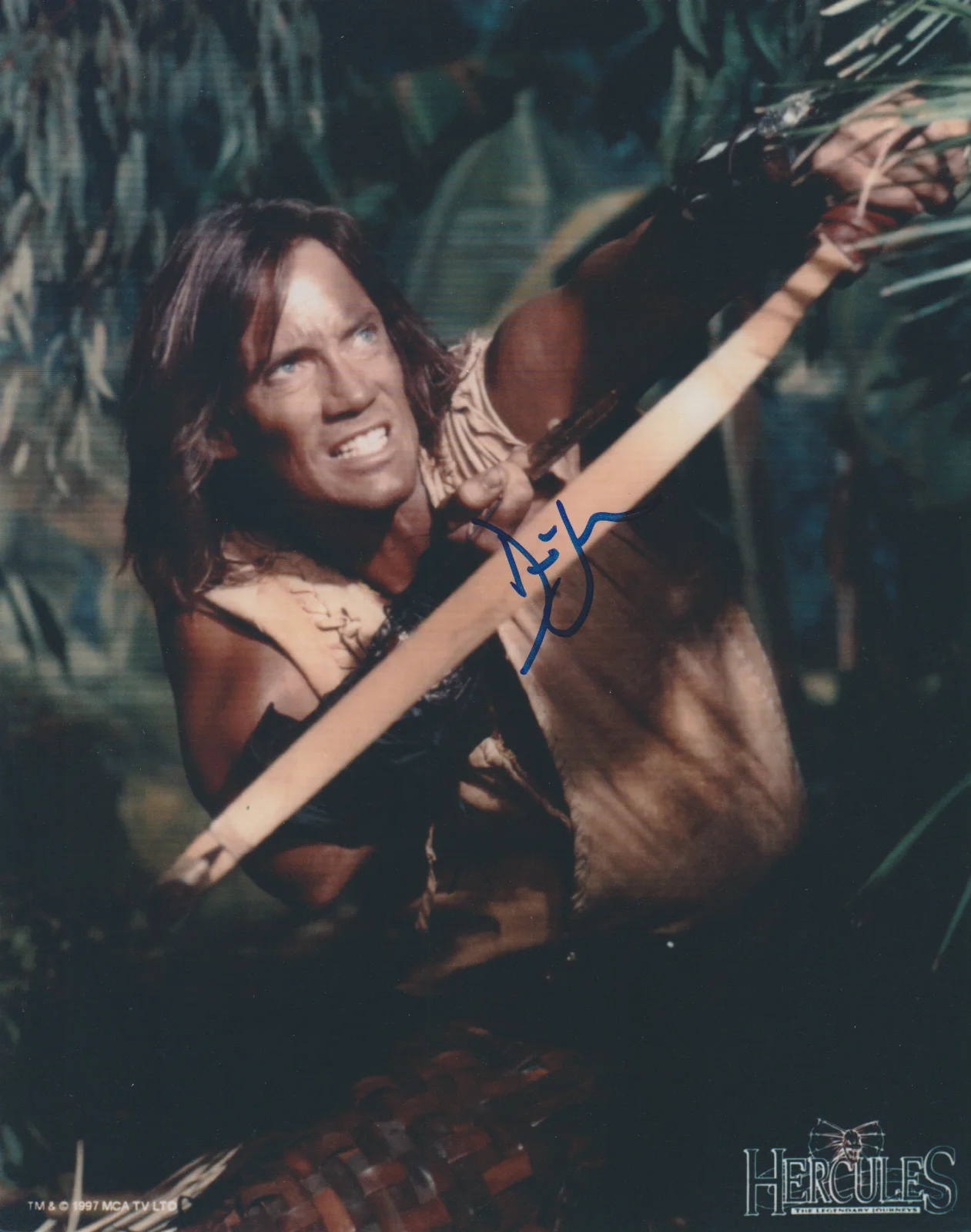 KEVIN SORBO — KEVIN SORBO HERCULES THE LEGENDARY JOURNEY SIGNED 8X10 COLOR PHOTO AUTOGRAPH