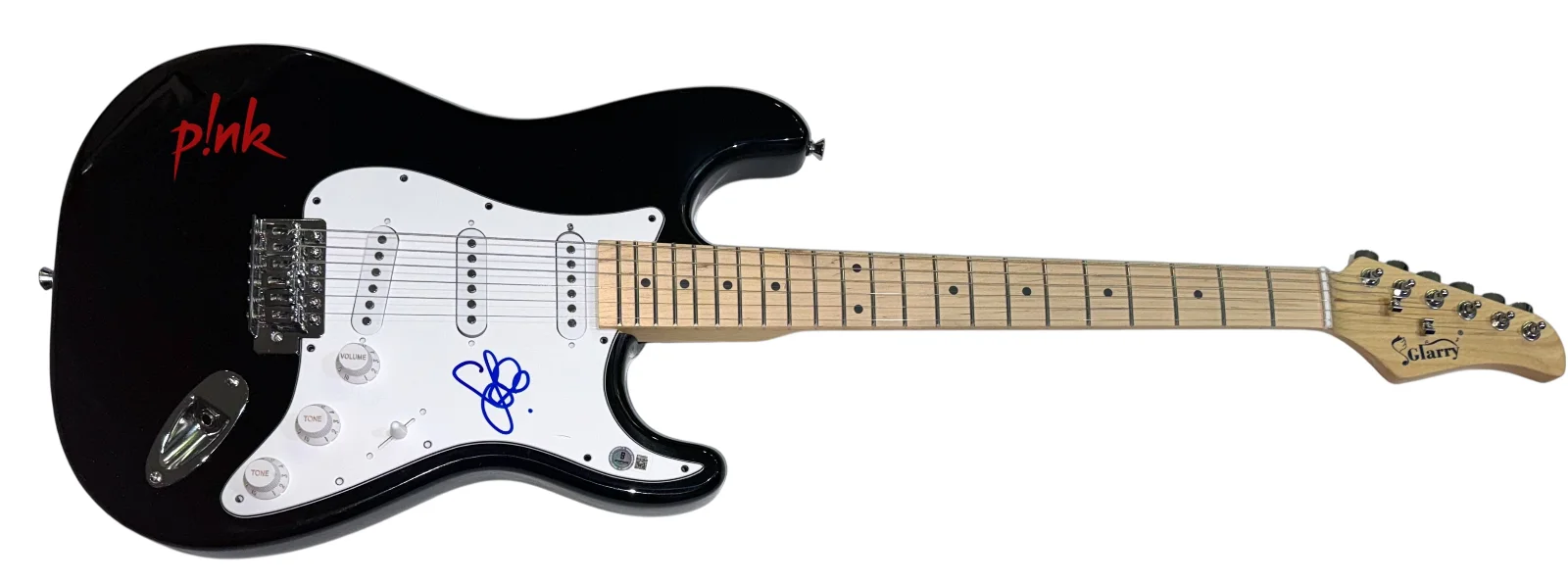P!NK Pink Signed Autograph Electric Guitar Alecia Moore Missundaztood BAS COA, изображение 2