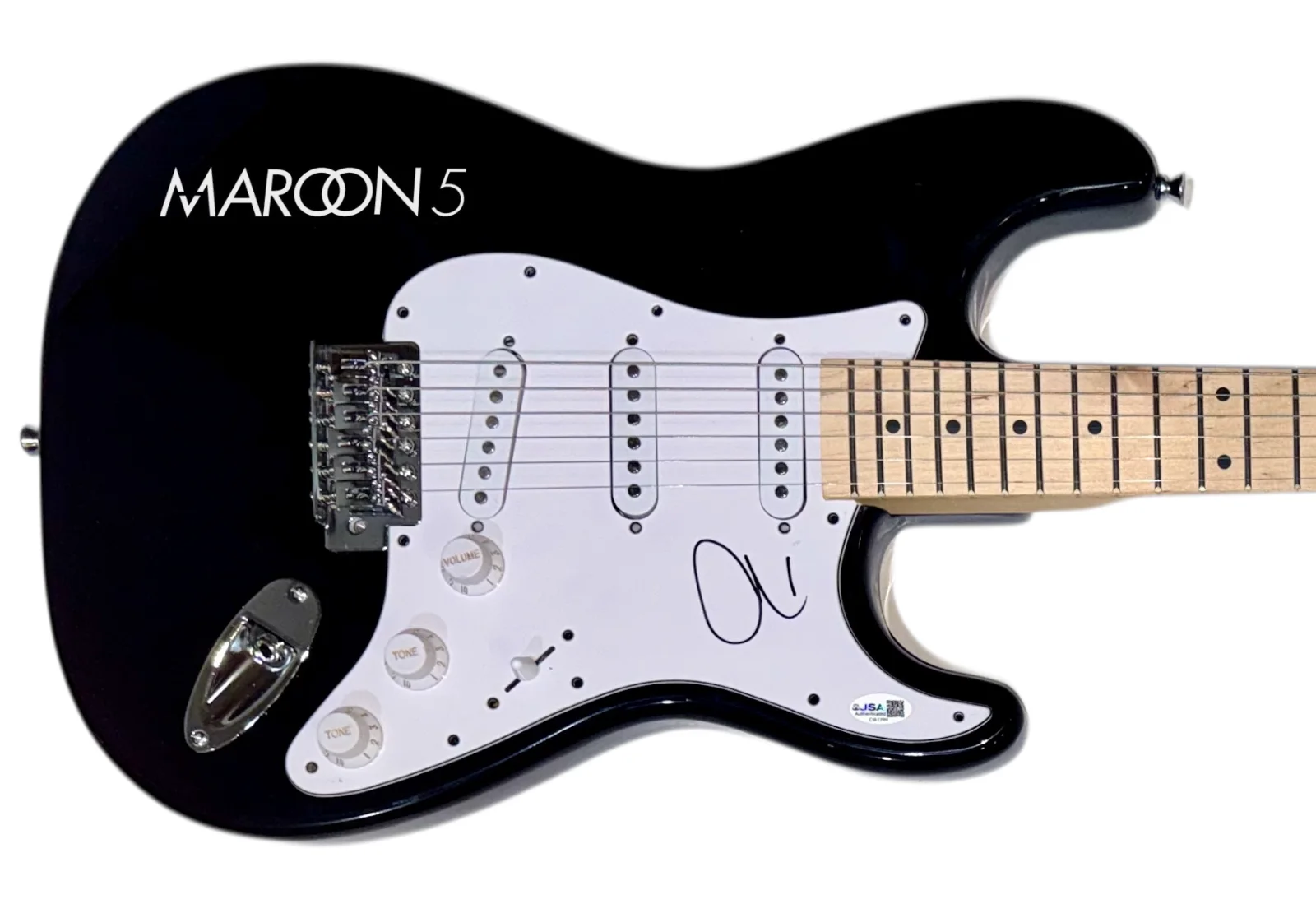 Adam Levine Maroon 5 Signed Autograph Electric Guitar Lead Singer JSA COA, изображение 2