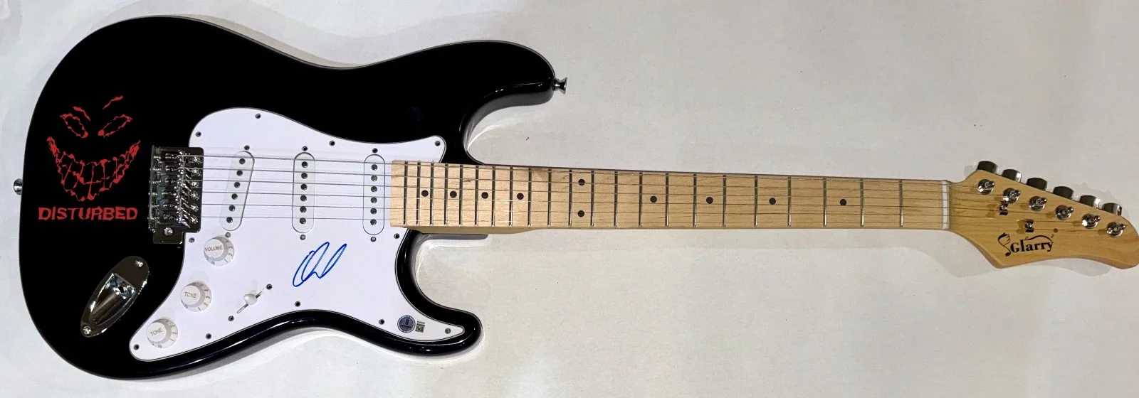David Draiman Disturbed Signed Autograph Electric Guitar Band Singer Beckett COA, изображение 2