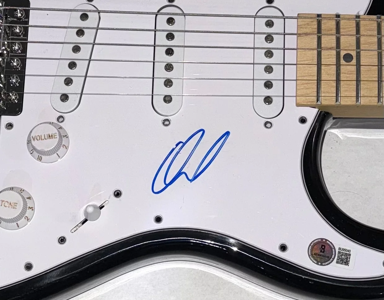 David Draiman Disturbed Signed Autograph Electric Guitar Band Singer Beckett COA, изображение 3