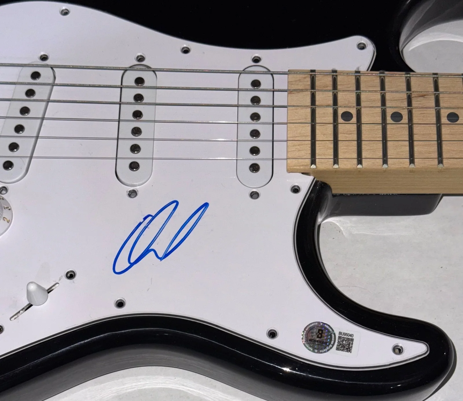 David Draiman Disturbed Signed Autograph Electric Guitar Band Singer Beckett COA, изображение 4