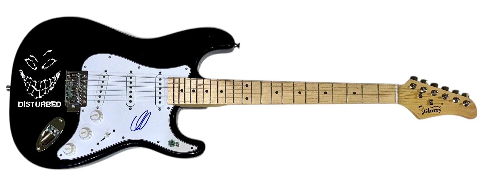 David Draiman Disturbed Signed Autograph Electric Guitar Band Singer Beckett COA, изображение 2