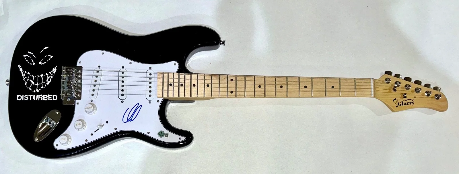 David Draiman Disturbed Signed Autograph Electric Guitar Band Singer Beckett COA, изображение 3
