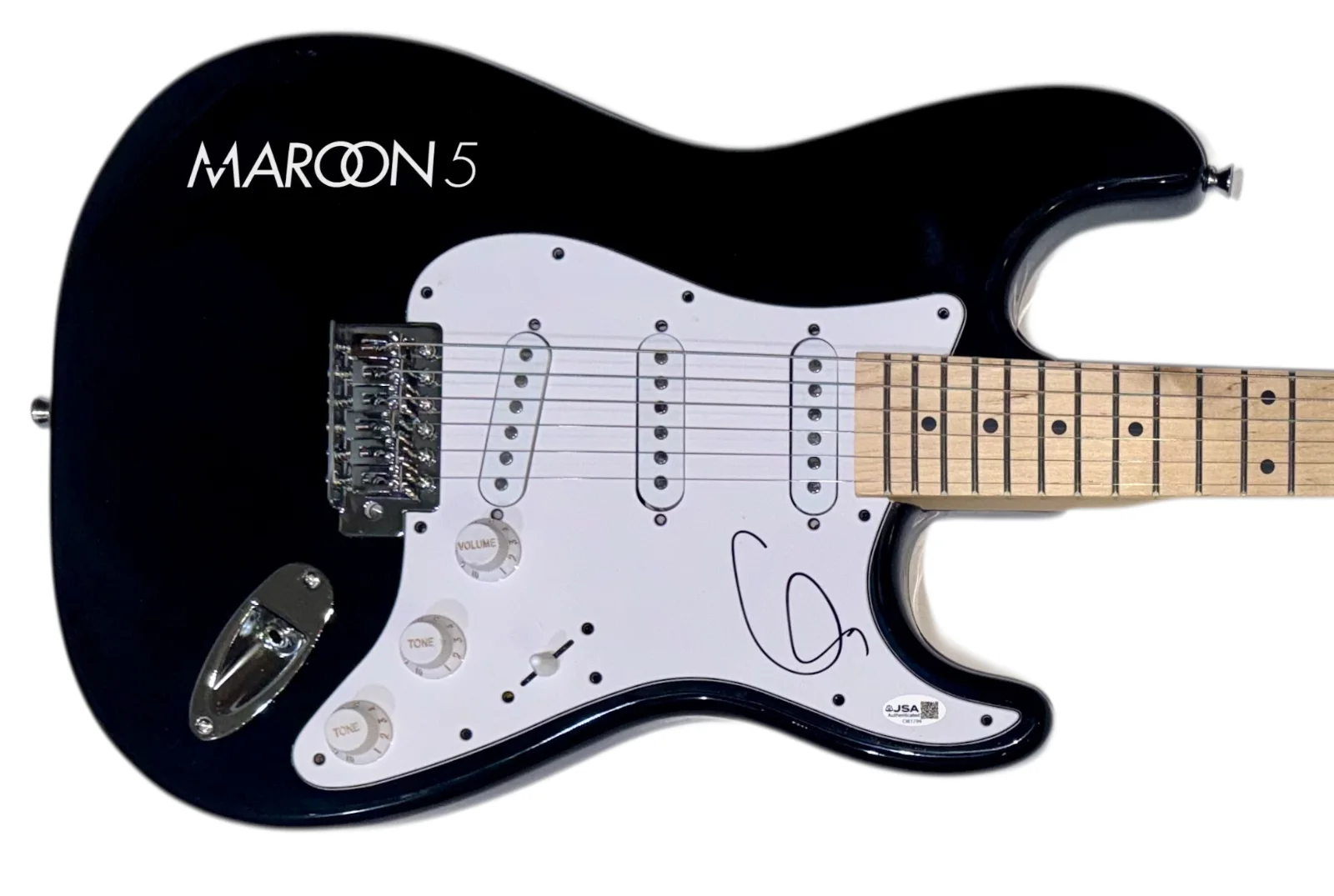 Adam Levine Maroon 5 Signed Autograph Electric Guitar Lead Singer JSA COA, изображение 2