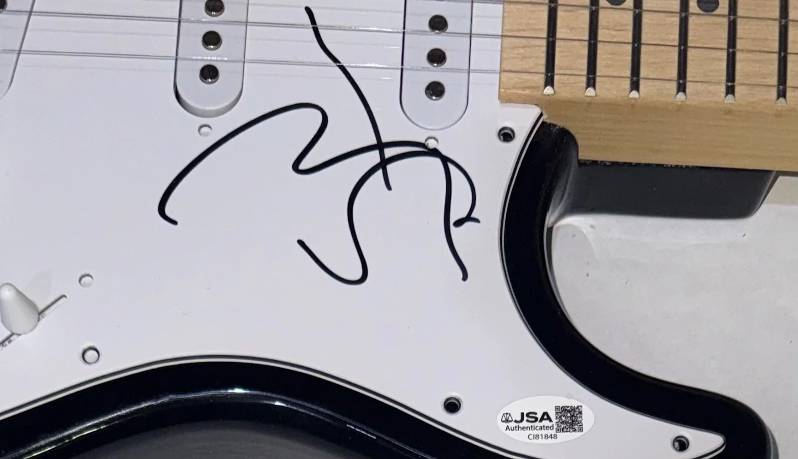Johnny Depp Signed Autograph Electric Guitar Hollywood Vampires JSA COA, image 4