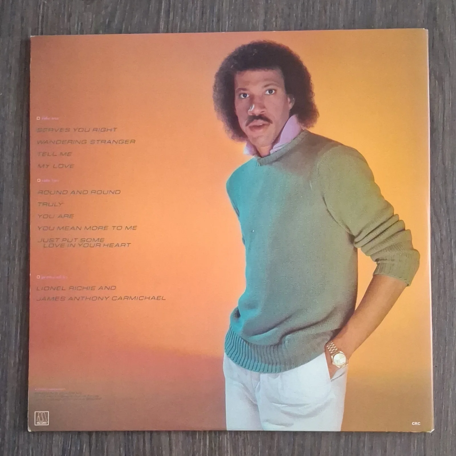 Lionel Richie Original Pressing Motown Vinyl Record 1982, image 3